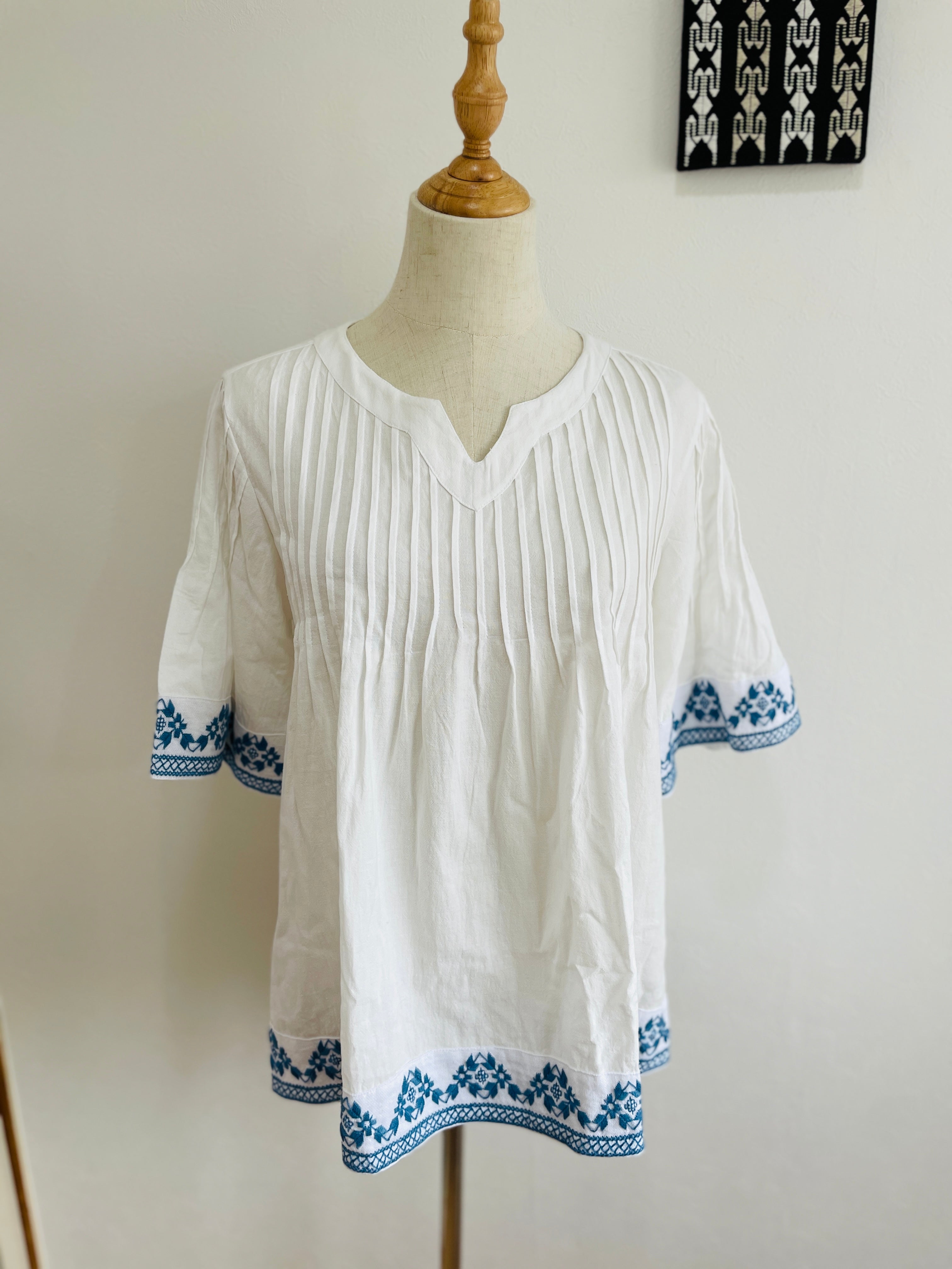 Blusa fruncida | アオポイのギャザーブラウス