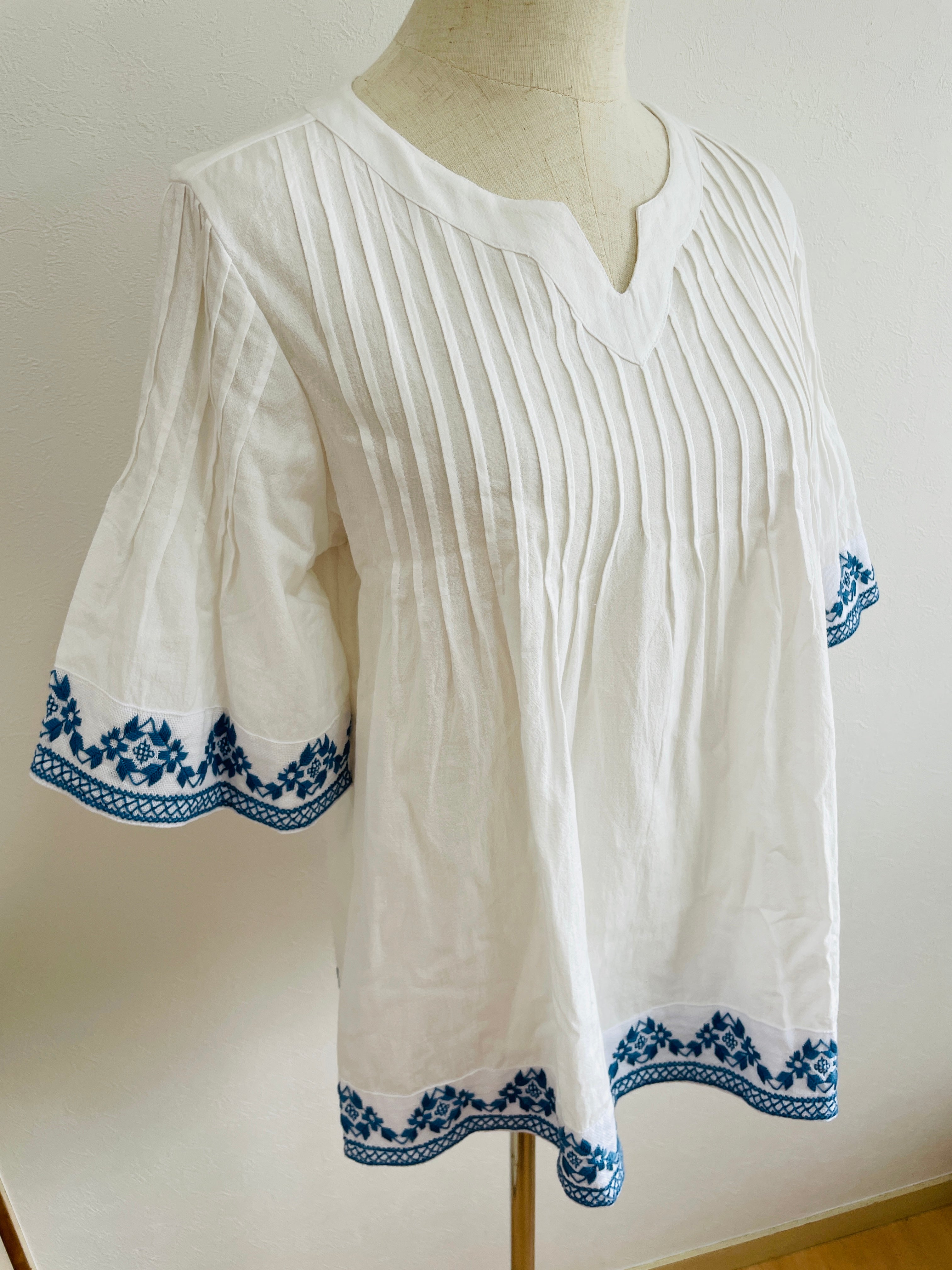 Blusa fruncida | アオポイのギャザーブラウス