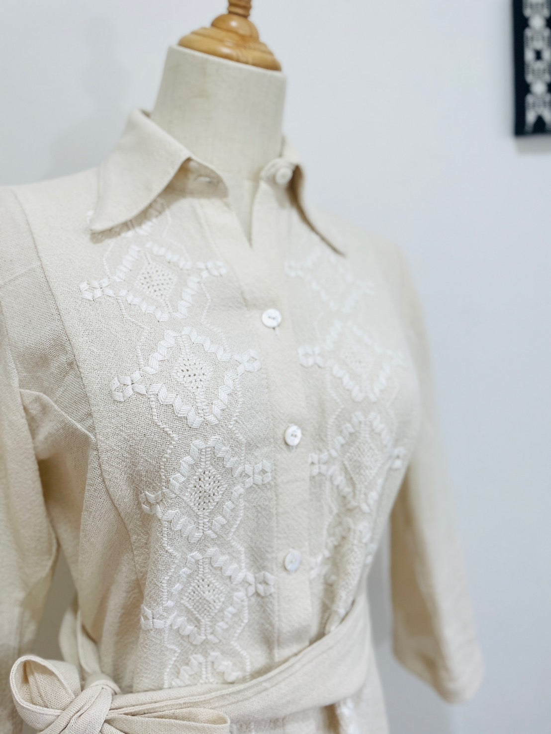 アオポイシャツブラウス