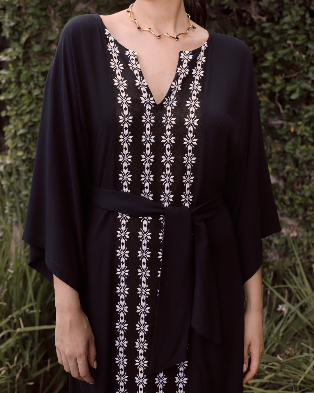 アオポイのロングドレス