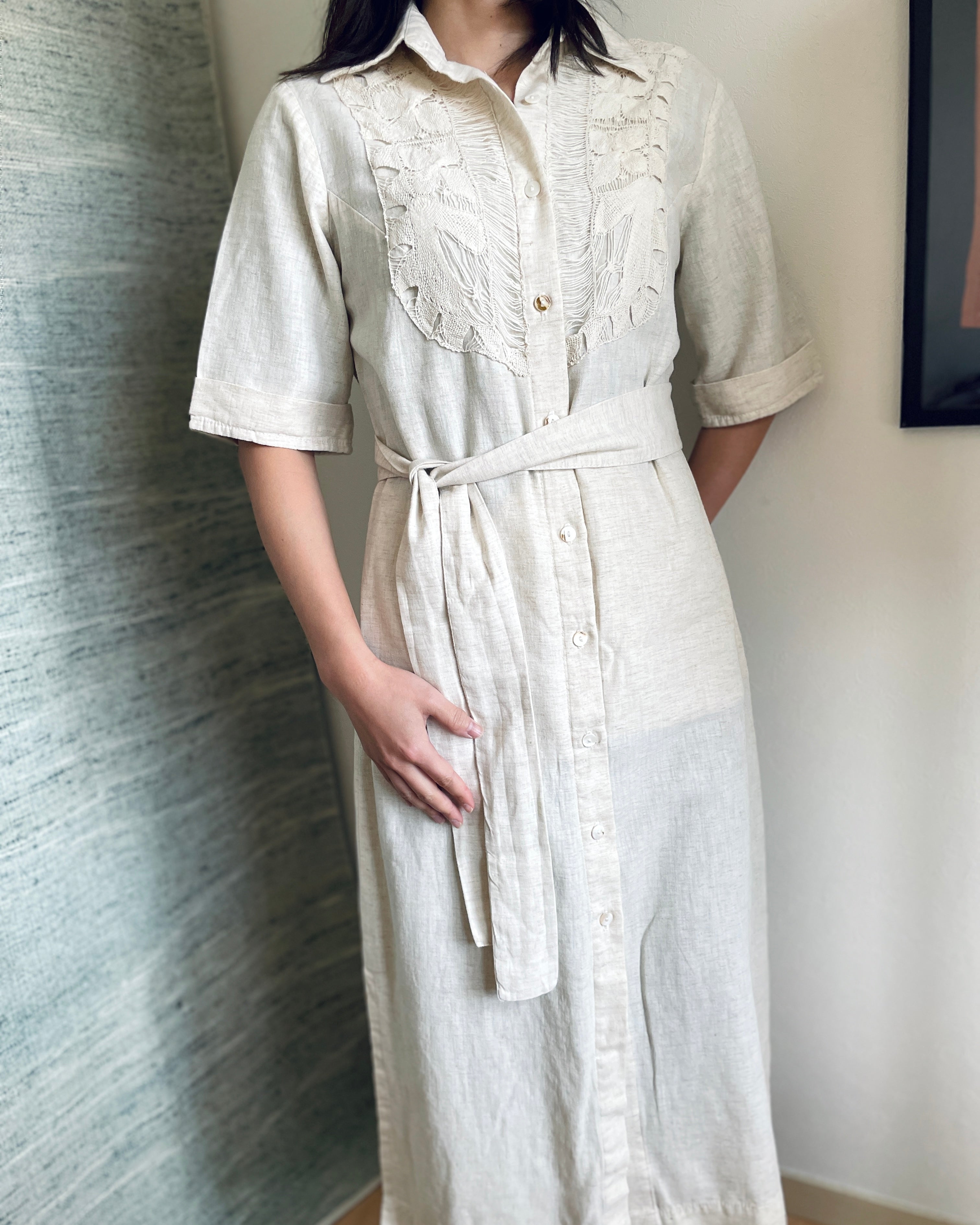 ニャンドゥティのシャツワンピース