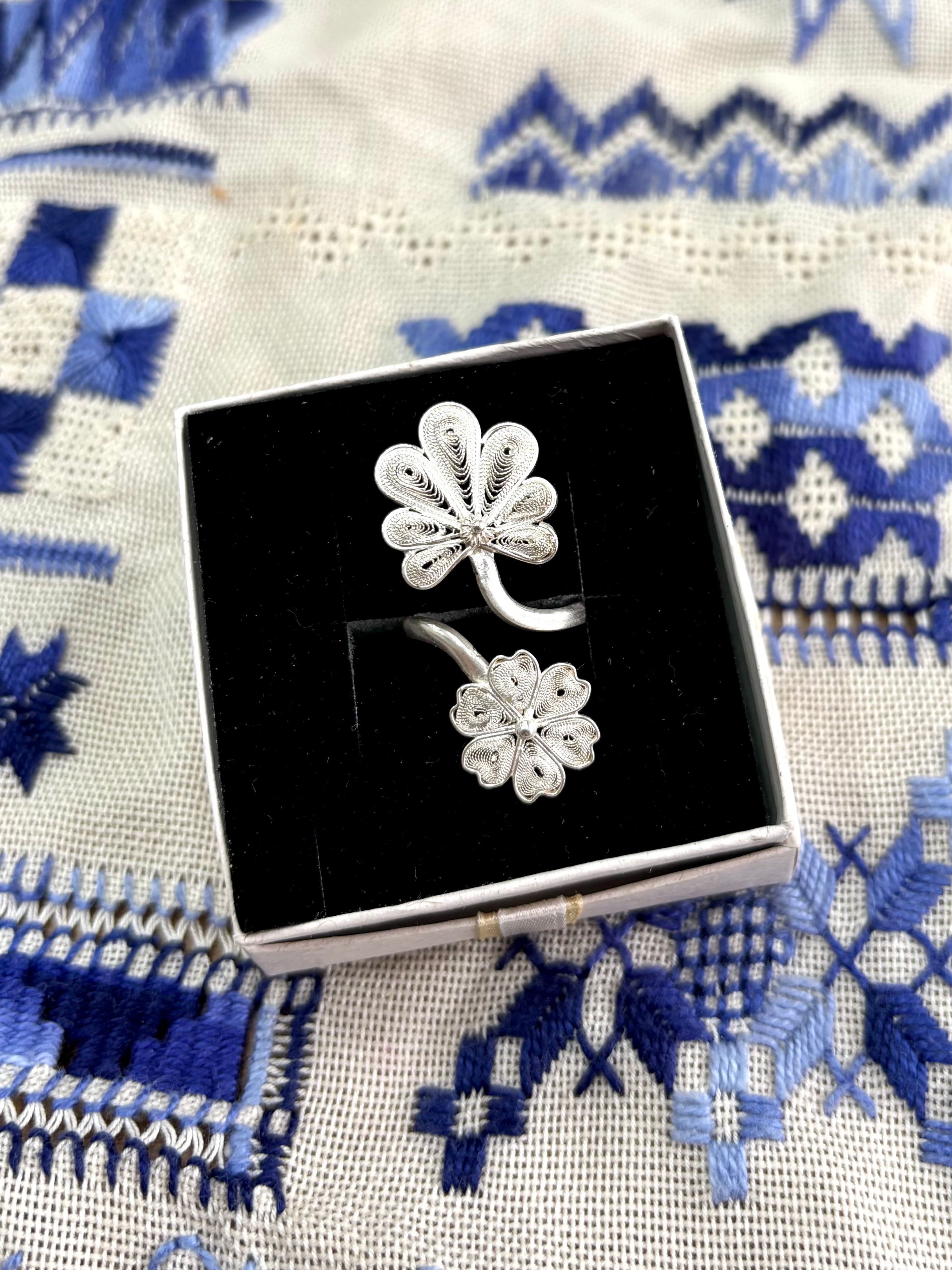 Dos flores｜ふたつ花リング