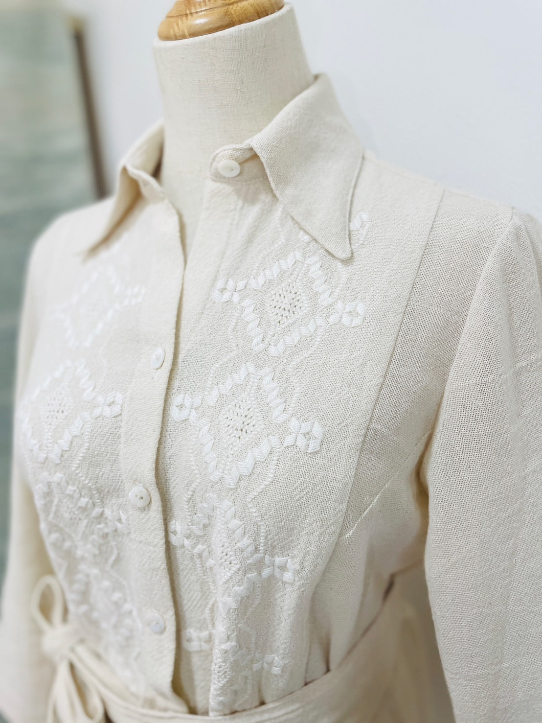 アオポイシャツブラウス